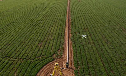 Acompanhamento de Obras para o Agronegócio da Multitop Topografia