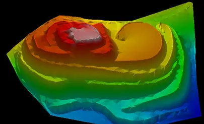 Cálculo de Volumes de Pilhas de Materiais da Multitop Topografia